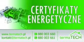 Certyfikat energetyczny/ świadectwo energetyczne