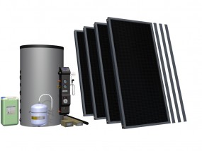 Zestaw solarny do ogrzewania cwu i wspomagania co