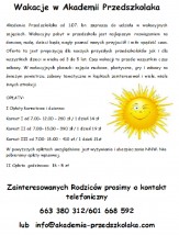Wakacje w Akademii Przedszkolaka