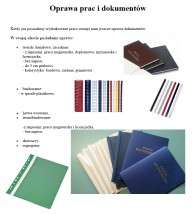 Oprawy prac dyplomowych