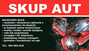 Skup samochodów aut pojazdów auto złom
