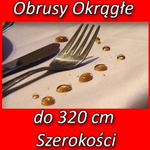 Obrusy plamoodporne okrągłe