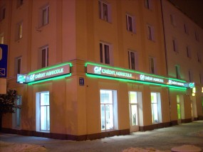 wykonanie oznakowanie sieci banków