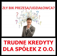 Zły BIK prezesa/udziałowca to nie problem